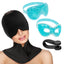 Migraine Relief 5pc Set (Incl. Headache Cap, Pressure Point Clip, Cooling Eye Masks, Neck Ice Pack Wrap) for Tension, Headaches, Stress, Hangover, Fatigue, Relaxation Self Care Gifts for Women & Men